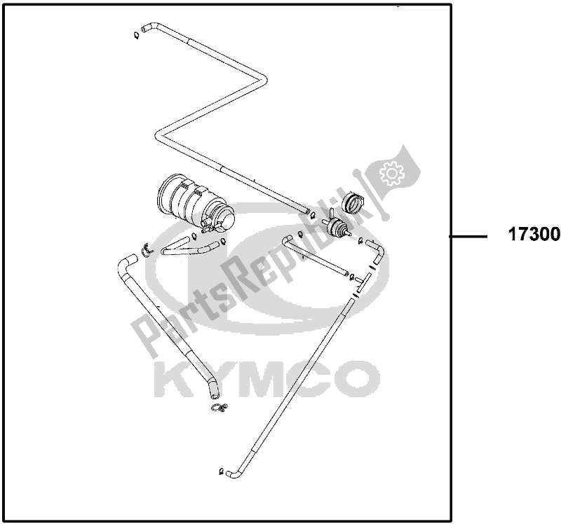 All parts for the F21 - Air Cleaner Two of the Kymco TE 30 AA AU -Like 150I ABS With Noodee 30150 2018