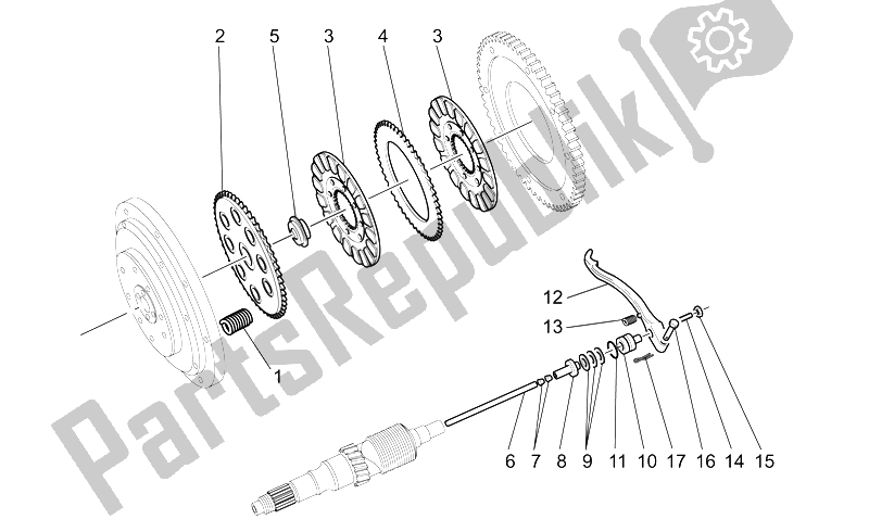 Toutes les pièces pour le Embrayage du Moto-Guzzi California EV Touring PI 1100 2002