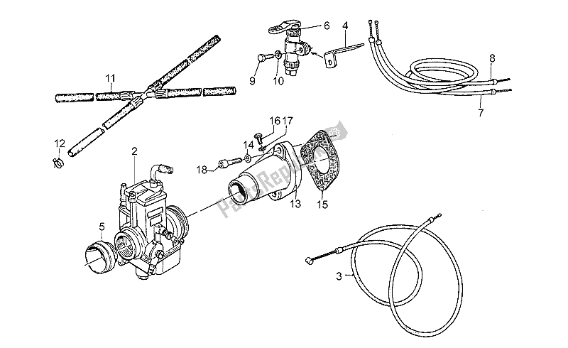 Tutte le parti per il Carburatori del Moto-Guzzi SP II 1000 1985