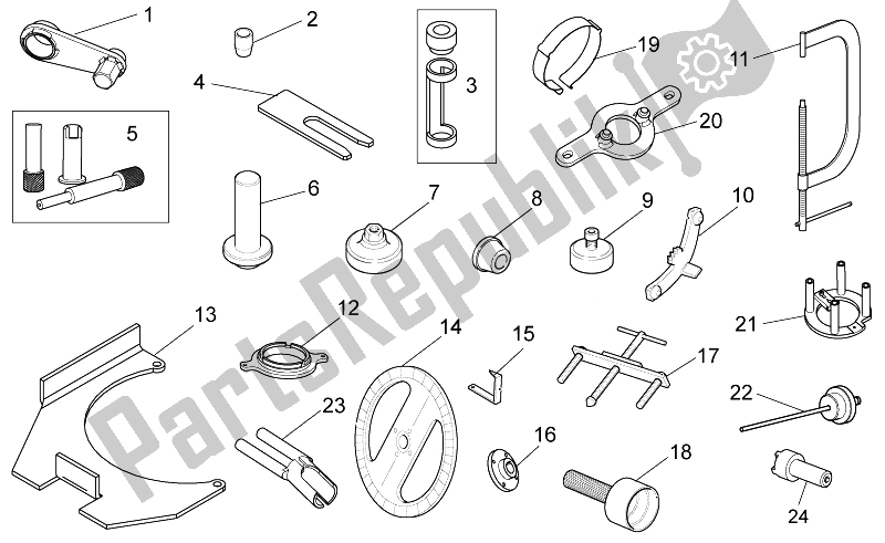 Todas las partes para Herramientas Específicas I de Moto-Guzzi Griso 1200 8V 2007