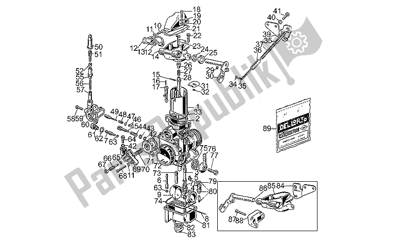 Todas las partes para Carburadores de Moto-Guzzi S 1000 1989