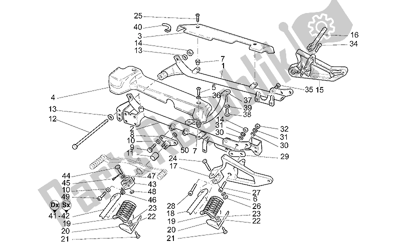 Toutes les pièces pour le Repose-pieds du Moto-Guzzi California Special Sport 1100 2001