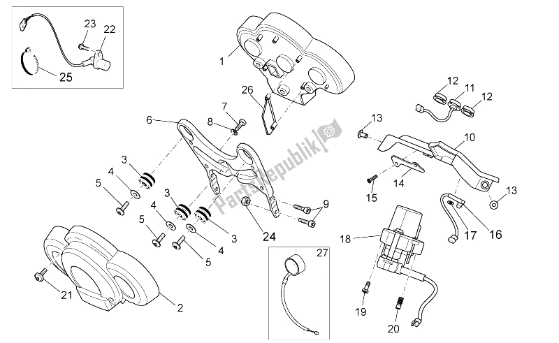 Toutes les pièces pour le Tableau De Bord du Moto-Guzzi Breva V IE 850 2006