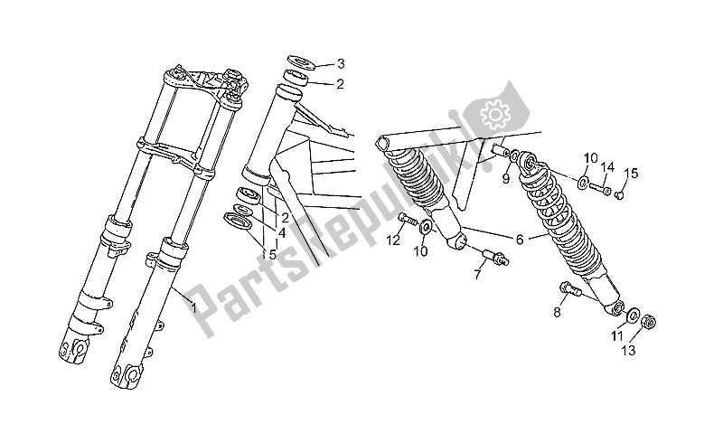 Todas las partes para Amortiguador Delantero / Trasero de Moto-Guzzi SP 750 1990