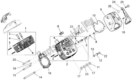 Todas las partes para Cabeza De Cilindro de Moto-Guzzi V7 Racer 750 2014