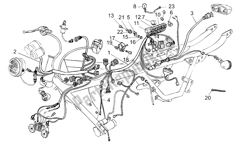 Toutes les pièces pour le Système électrique du Moto-Guzzi Nevada Base Club 750 2002