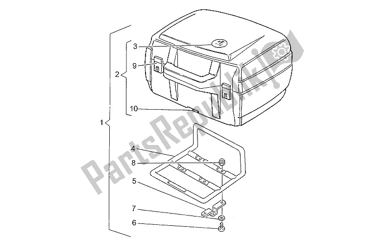 Todas las partes para Caja Superior de Moto-Guzzi Nevada 350 1993