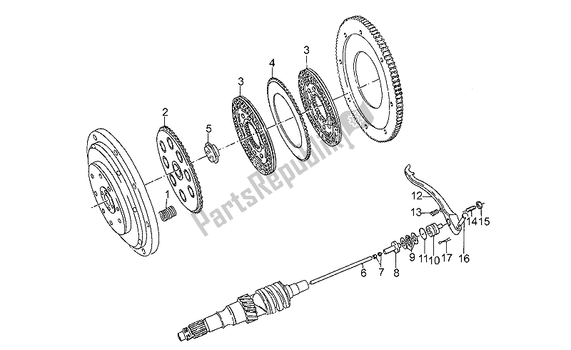 Toutes les pièces pour le Embrayage du Moto-Guzzi S 1000 1989