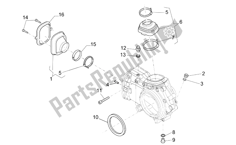 All parts for the Trans. Cpl.-cage of the Moto-Guzzi Griso V IE 850 2006