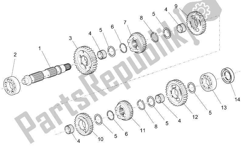 Toutes les pièces pour le Arbre Mené du Moto-Guzzi Breva V IE 850 2006