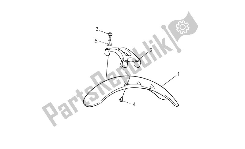 Todas as partes de Corpo Dianteiro - Guarda-lamas Dianteiro do Moto-Guzzi V7 II Stone ABS 750 2015