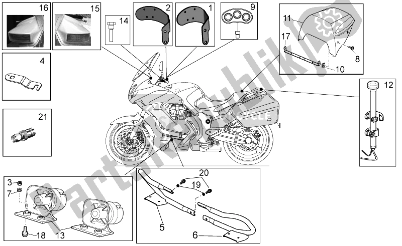 All parts for the Police Special Equipment of the Moto-Guzzi Norge 1200 IE 8V Polizia Stradale 2014