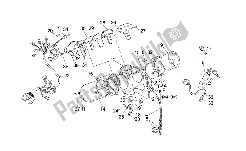 Tutte le parti per il Pannello Di Controllo del Moto-Guzzi California EV Touring 80 1100 2001