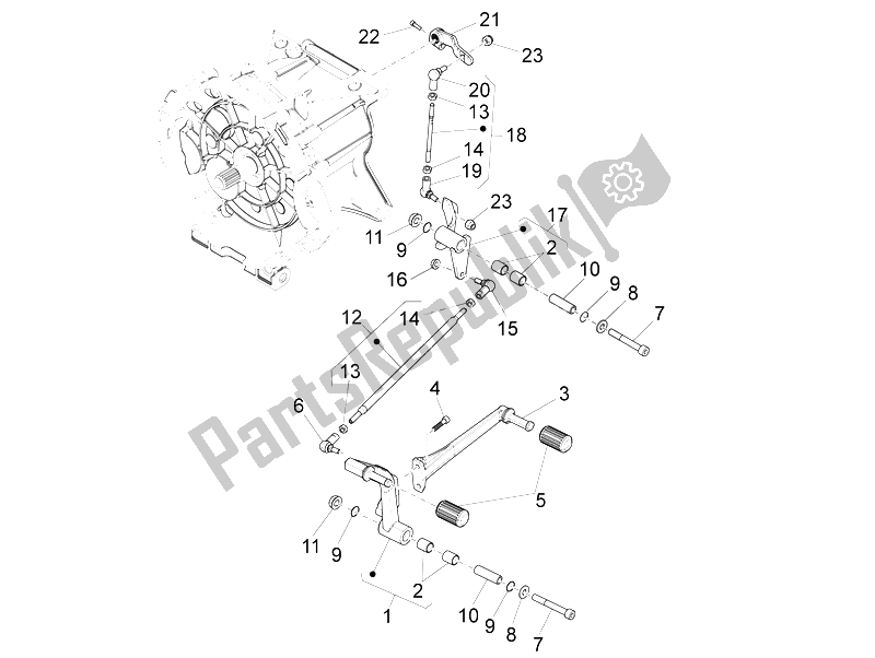 Toutes les pièces pour le Levier du Moto-Guzzi California 1400 Touring SE ABS 2015