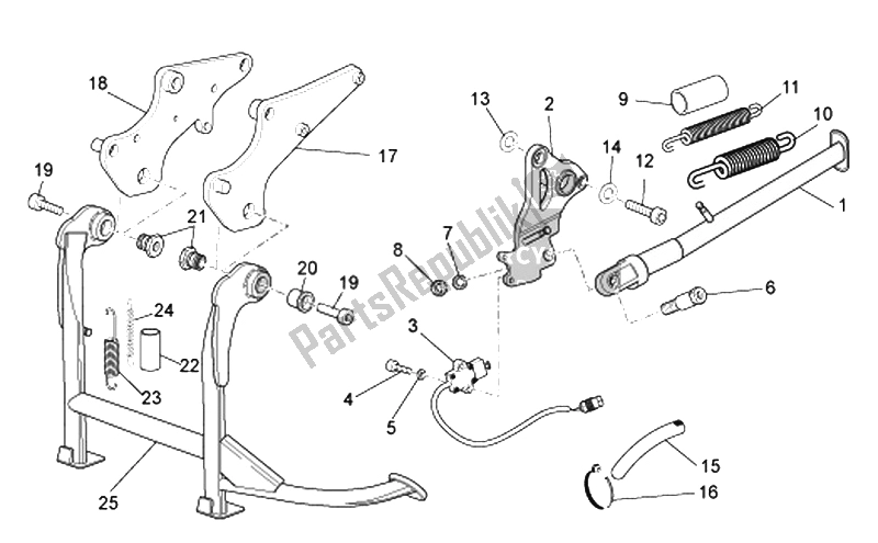 Wszystkie części do Stojaki Moto-Guzzi Norge Polizia Berlino 850 2008