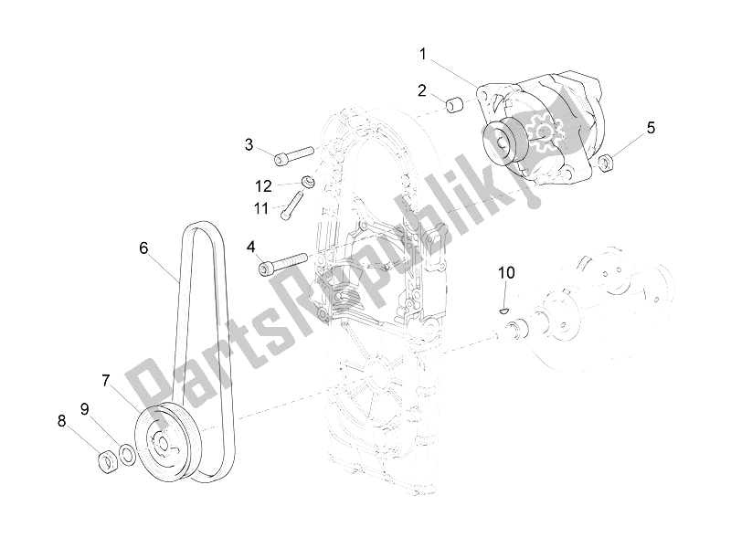 Toutes les pièces pour le Unité Magnéto Assy / Allumage Cdi du Moto-Guzzi California 1400 Custom ABS 2012