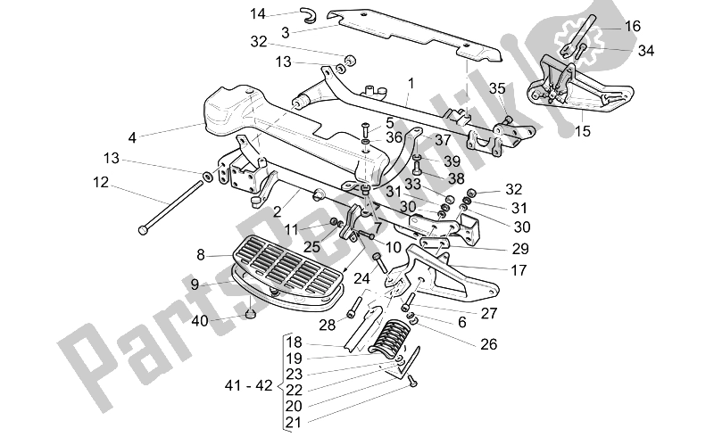 Toutes les pièces pour le Berceau Accoudoirs du Moto-Guzzi California Classic Touring 1100 2006