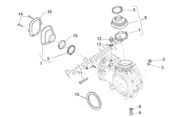 Todas las partes para Trans. Cpl.-cage de Moto-Guzzi Norge 850 2007