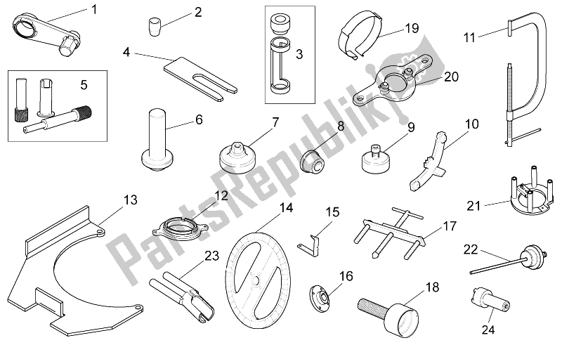 All parts for the Specific Tools I of the Moto-Guzzi 1200 Sport 8V 2008