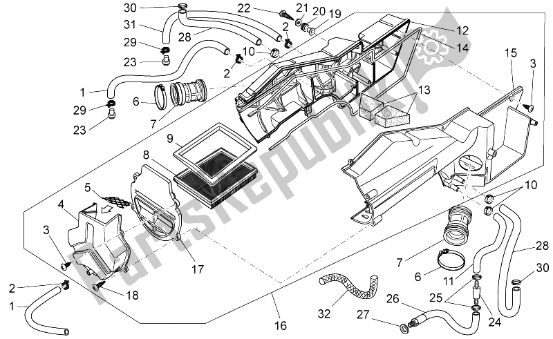 Todas las partes para Caja De Aire de Moto-Guzzi Nevada Classic IE 750 2009