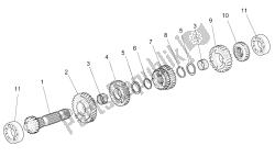 Primary gear shaft