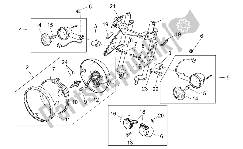 Todas las partes para Luces Delanteras de Moto-Guzzi V7 II Racer ABS 750 2015