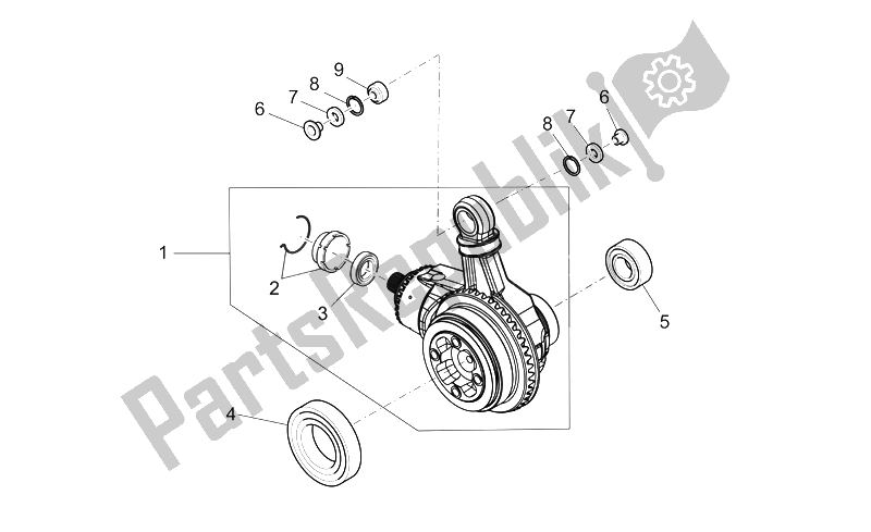 Toutes les pièces pour le Engrenage Conique Trans. Cpl. Du Moto-Guzzi Breva V IE 1100 2005
