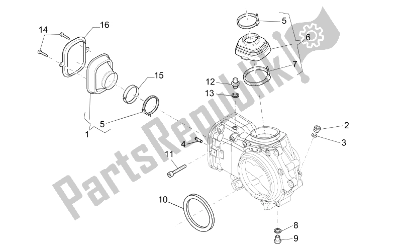 All parts for the Trans. Cpl.-cage of the Moto-Guzzi Norge 1200 IE 2006