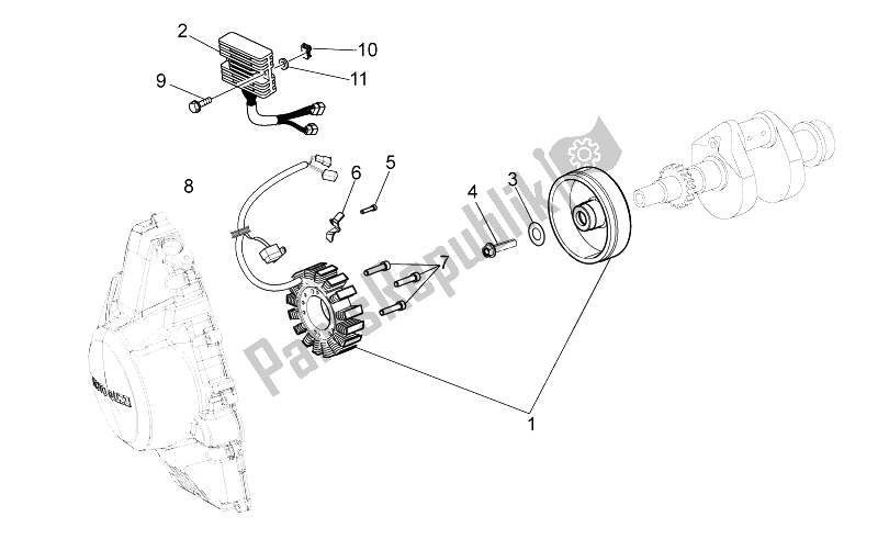 Toutes les pièces pour le Générateur - Régulateur du Moto-Guzzi V7 Special 750 2014