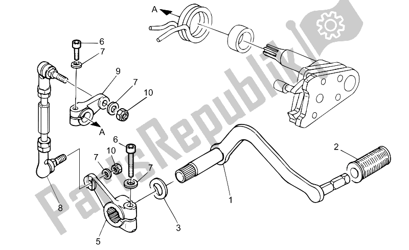 Todas las partes para Palanca De Cambios de Moto-Guzzi Nevada Base Club 750 2002