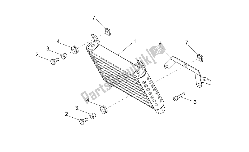 Toutes les pièces pour le Radiateur D'huile du Moto-Guzzi Stelvio 1200 8V STD NTX 2011