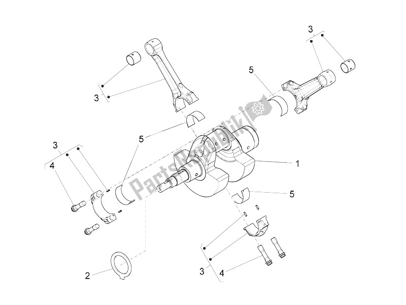 Toutes les pièces pour le Arbre De Transmission du Moto-Guzzi Eldorado 1400 USA 2016