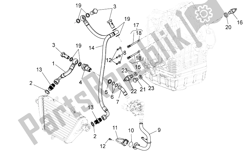 Toutes les pièces pour le Lubrification du Moto-Guzzi Norge 1200 IE 8V Polizia Stradale 2014