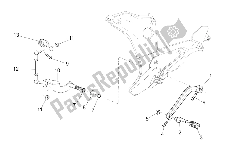 Toutes les pièces pour le Levier du Moto-Guzzi Sport 1200 2006