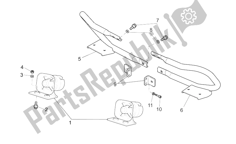 All parts for the Sirens of the Moto-Guzzi Norge 1200 IE 2006