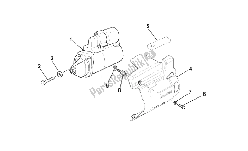 Tutte le parti per il Motorino Di Avviamento del Moto-Guzzi Bellagio 940 2007