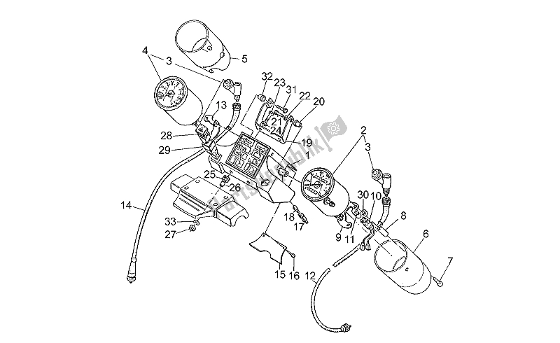 Todas las partes para Instrumentos de Moto-Guzzi V 35 Florida 350 1986