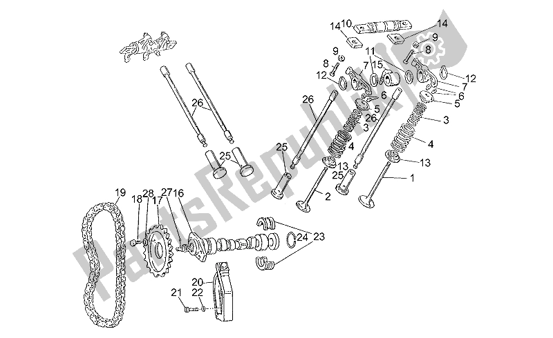 All parts for the Timing System of the Moto-Guzzi V 35 Florida 350 1986