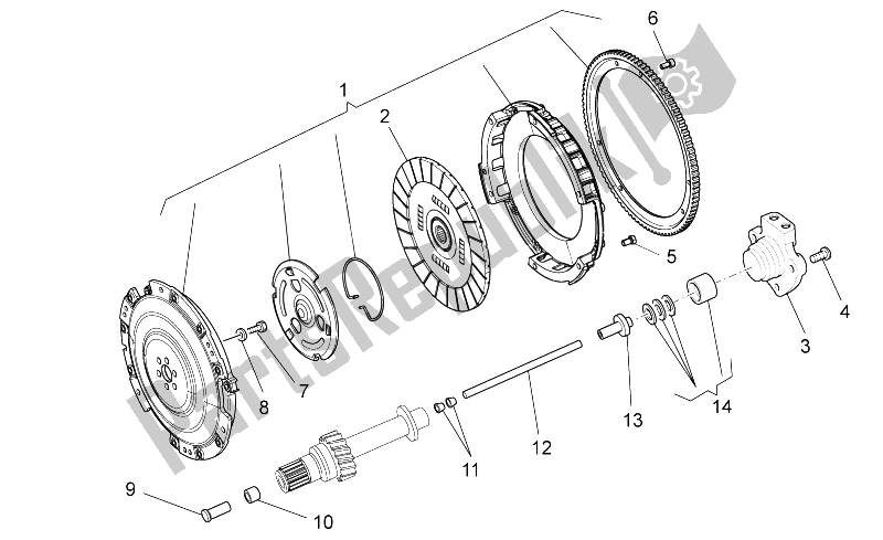 Toutes les pièces pour le Embrayage du Moto-Guzzi Stelvio 1200 8V STD NTX 2011