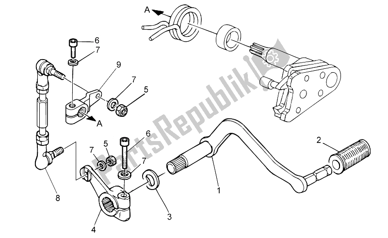 Todas las partes para Palanca De Cambios de Moto-Guzzi Nevada 750 S 2010