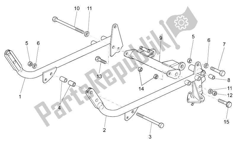 All parts for the Frame Ii of the Moto-Guzzi V7 Classic 750 2008