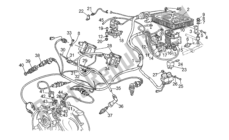 Toutes les pièces pour le Unité De Contrôle électronique du Moto-Guzzi Daytona 1000 1992