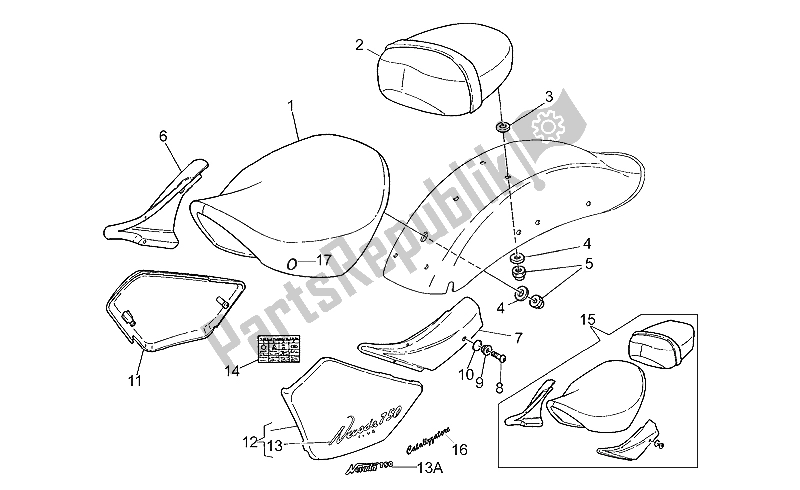 Toutes les pièces pour le Selles du Moto-Guzzi Nevada Club 750 1998