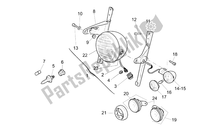 Toutes les pièces pour le Feux Avant du Moto-Guzzi California Classic Touring 1100 2006