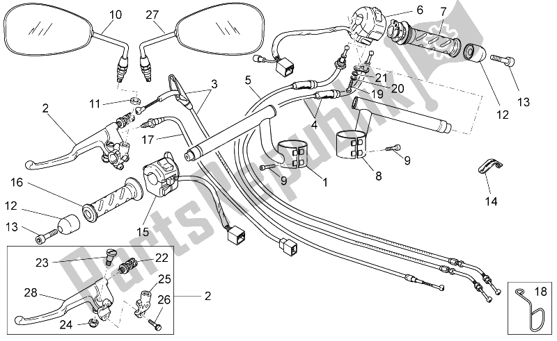Todas las partes para Manillar - Controles de Moto-Guzzi V7 II Racer ABS 750 2015