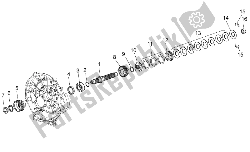 Todas las partes para Eje De Embrague de Moto-Guzzi Breva 1200 2007