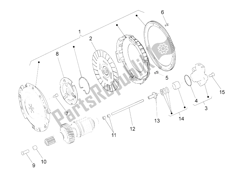 Todas las partes para Embrague de Moto-Guzzi Audace 1400 2015