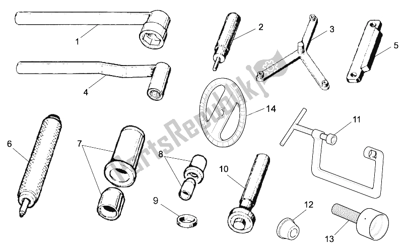 Alle onderdelen voor de Specifieke Tools Ii van de Moto-Guzzi Breva IE 750 2003