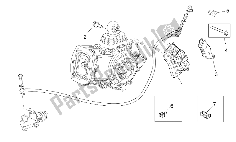 Toutes les pièces pour le étrier De Frein Arrière du Moto-Guzzi Stelvio 1200 8V STD NTX 2011