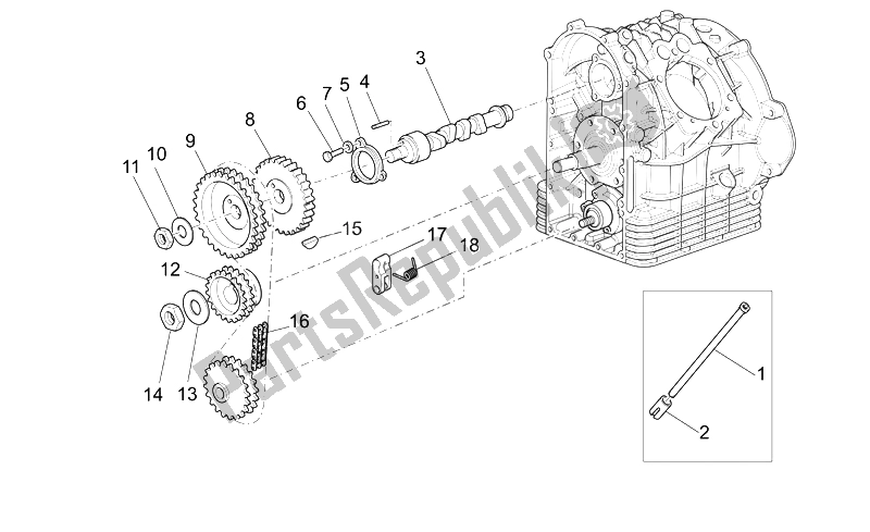 All parts for the Timing System of the Moto-Guzzi California Classic Touring 1100 2006